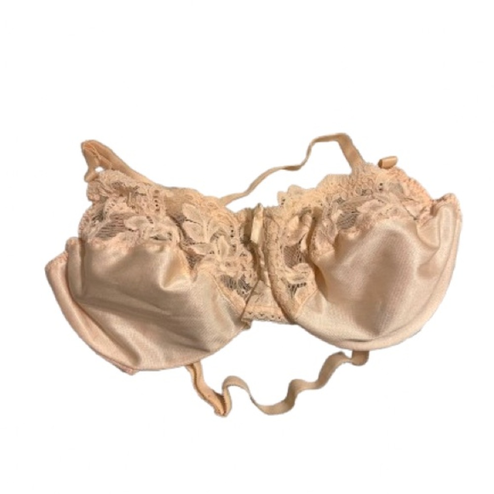 Vintage Peach Lace Bra